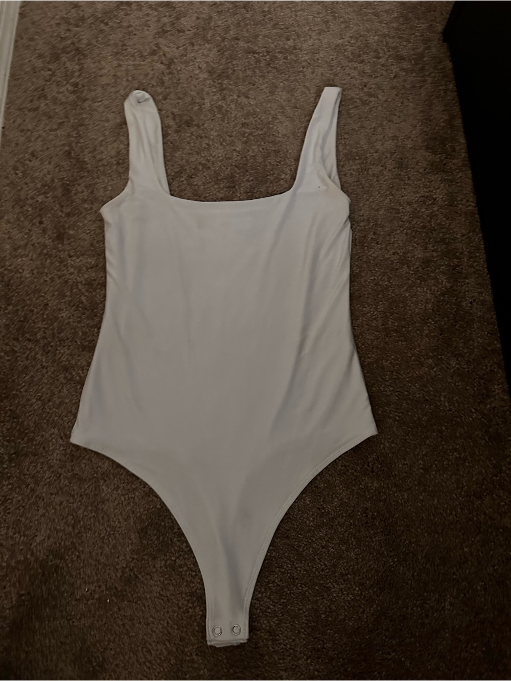 Popular21 White Bodysuit Size Medium 0542
